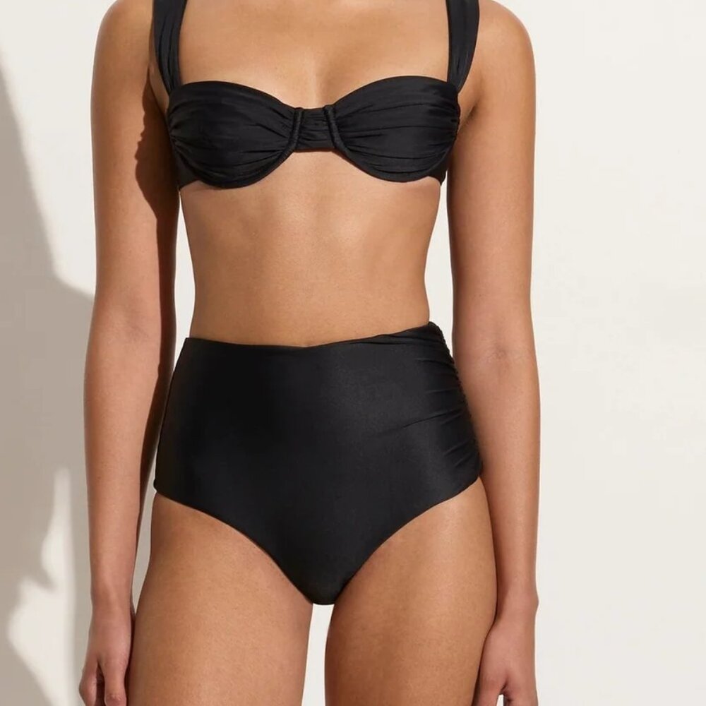 Bianca Bikini Bottoms Black, XS, NWT (Faithfull The Brand)